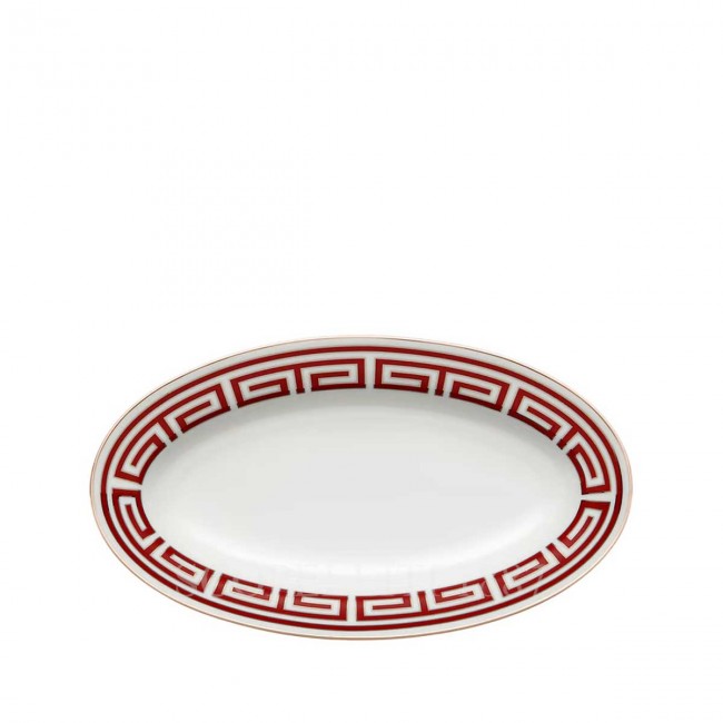 GINORI 1735 오발 플래터 Small Labirinto Red Ginori 1735 Oval Platter Small Labirinto Red 01272