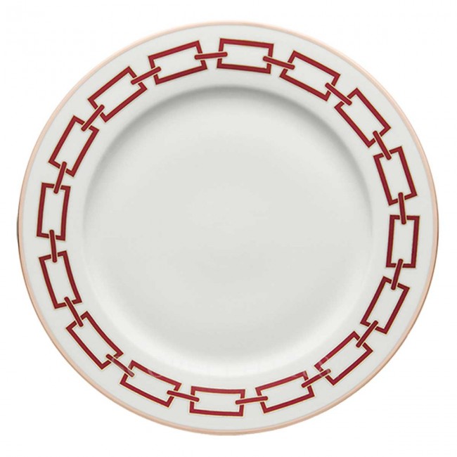 GINORI 1735 Ginori Round 플래터 Catene Red Ginori 1735 Ginori Round Platter Catene Red 01266