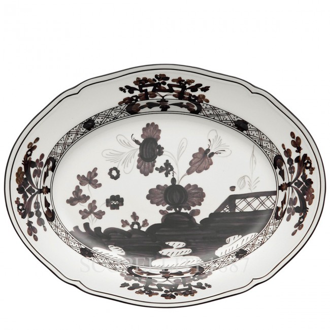 GINORI 1735 오발 플래터 라지 오리엔트E Italiano Albus Ginori 1735 Oval Platter Large Oriente Italiano Albus 01258