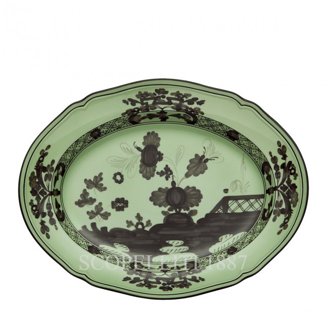 GINORI 1735 오발 플래터 라지 오리엔트E Italiano Bario Ginori 1735 Oval Platter Large Oriente Italiano Bario 01256