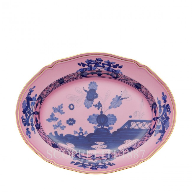 GINORI 1735 오발 플래터 Small 오리엔트E Italiano Azalea Ginori 1735 Oval Platter Small Oriente Italiano Azalea 01245