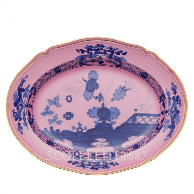 GINORI 1735 오발 플래터 라지 오리엔트E Italiano Azalea Ginori 1735 Oval Platter Large Oriente Italiano Azalea 01244