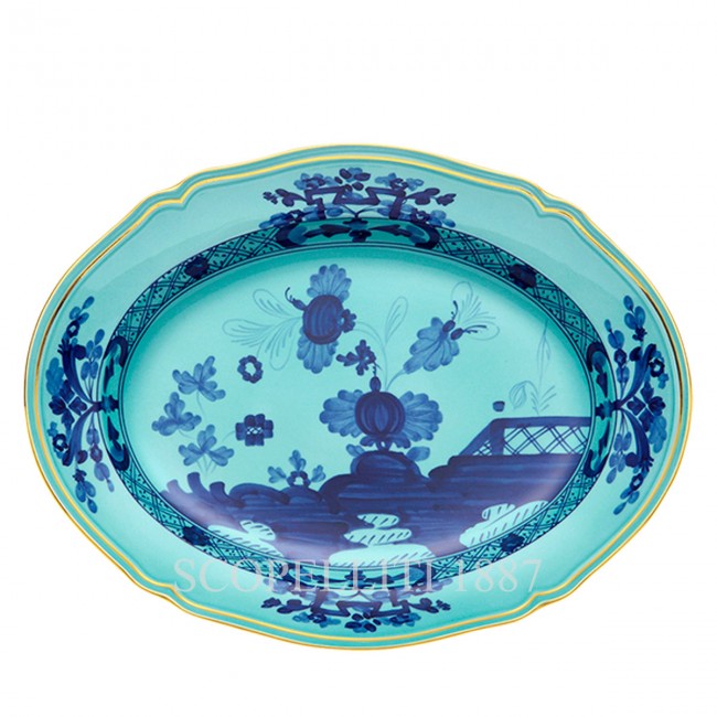 GINORI 1735 오발 플래터 라지 오리엔트E Italiano Iris Ginori 1735 Oval Platter Large Oriente Italiano Iris 01241