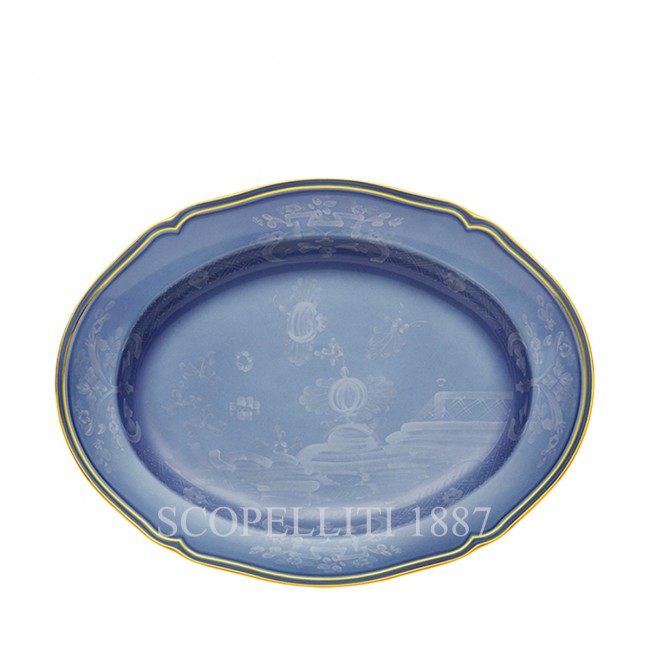 GINORI 1735 오발 플래터 Small 오리엔트E Italiano Pervinca Ginori 1735 Oval Platter Small Oriente Italiano Pervinca 01239
