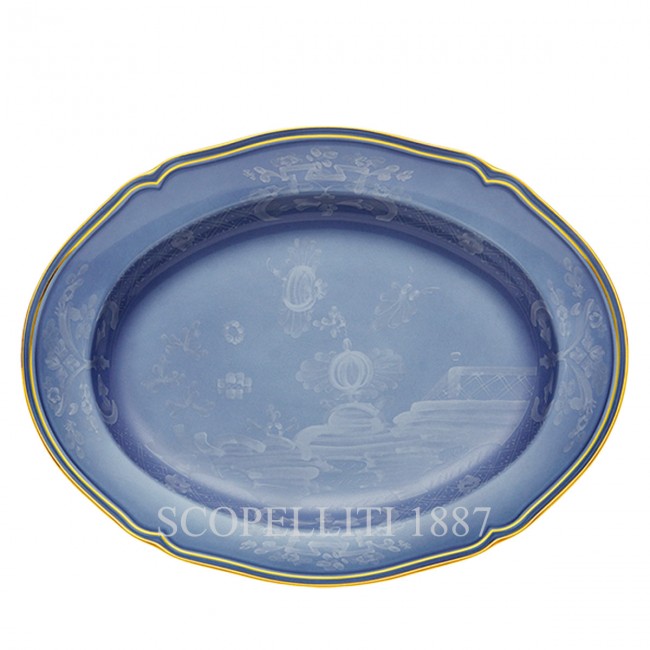 GINORI 1735 오발 플래터 라지 오리엔트E Italiano Pervinca Ginori 1735 Oval Platter Large Oriente Italiano Pervinca 01238