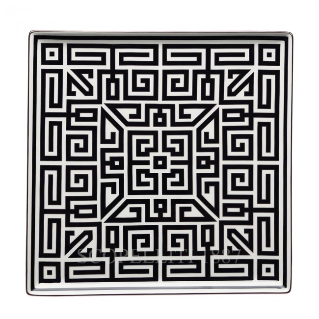 GINORI 1735 Vide Poche 사각 스퀘어D 접시 Labirinto 블랙 Ginori 1735 Vide Poche Squared Plate Labirinto Black 01224