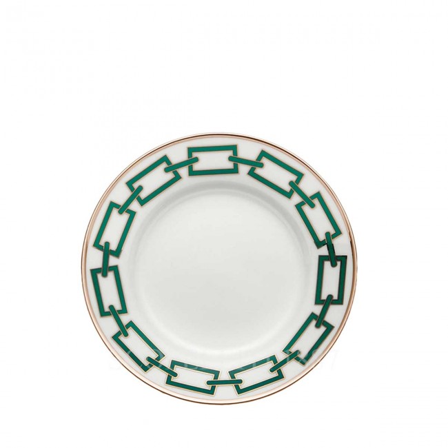 GINORI 1735 Ginori 브레드 접시 Catene 그린 Ginori 1735 Ginori Bread Plate Catene Green 01207