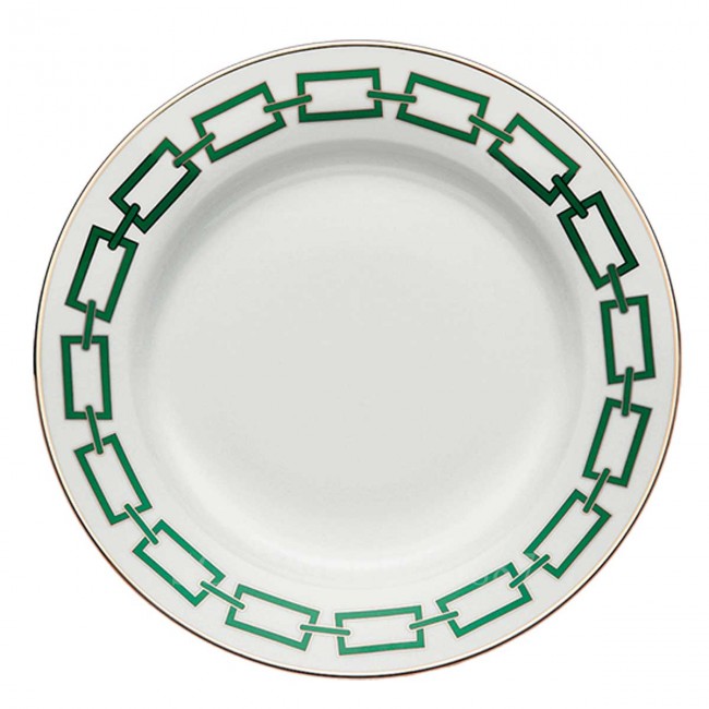 GINORI 1735 Ginori Presentation 접시 Catene 그린 Ginori 1735 Ginori Presentation Plate Catene Green 01206