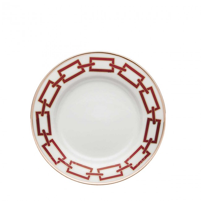 GINORI 1735 Ginori 브레드 접시 Catene Red Ginori 1735 Ginori Bread Plate Catene Red 01201