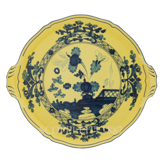GINORI 1735 Round 케이크 접시 오리엔트E Italiano Citrino Ginori 1735 Round Cake Plate Oriente Italiano Citrino 01156