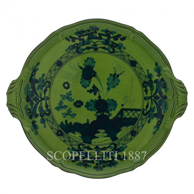 GINORI 1735 Round 케이크 접시 오리엔트E Italiano Malachite Ginori 1735 Round Cake Plate Oriente Italiano Malachite 01151