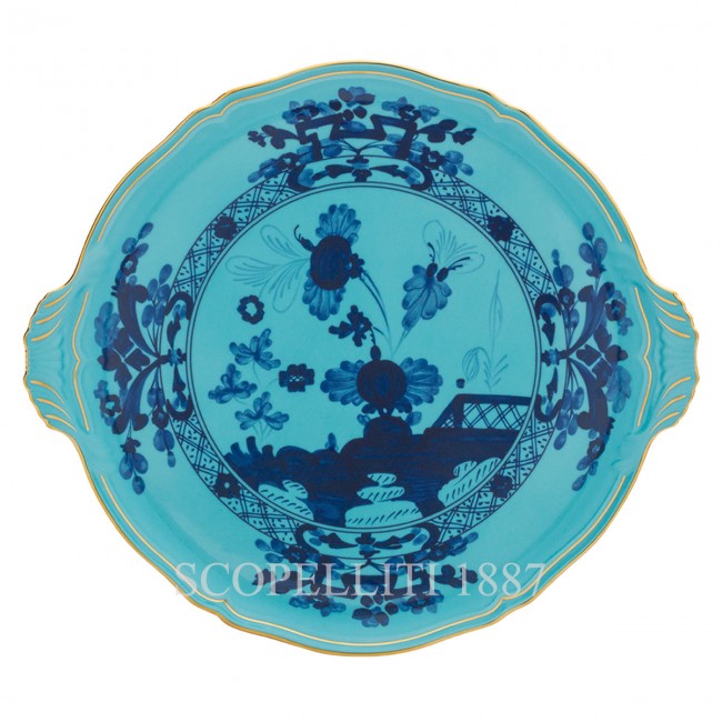 GINORI 1735 Round 케이크 접시 오리엔트E Italiano Iris Ginori 1735 Round Cake Plate Oriente Italiano Iris 01136