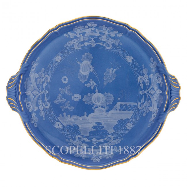 GINORI 1735 Round 케이크 접시 오리엔트E Italiano Pervinca Ginori 1735 Round Cake Plate Oriente Italiano Pervinca 01129