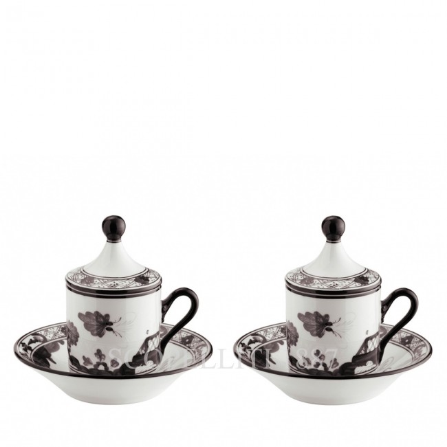 GINORI 1735 Tete a Tete Coffee Set 오리엔트E Italiano Albus Ginori 1735 Tete a Tete Coffee Set Oriente Italiano Albus 01076