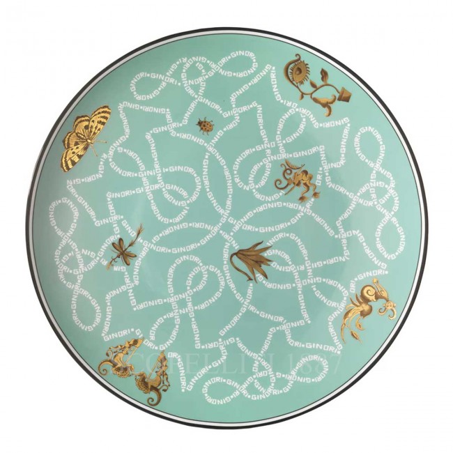 GINORI 1735 Ginori Presentation 접시 Arcadia 그린 Ginori 1735 Ginori Presentation Plate Arcadia Green 01071
