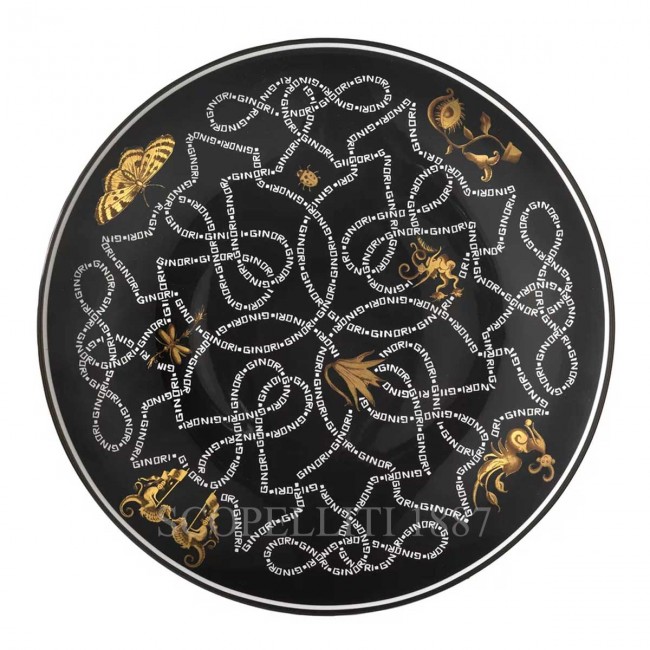 GINORI 1735 Ginori Presentation 접시 Arcadia 블랙 Ginori 1735 Ginori Presentation Plate Arcadia Black 01070