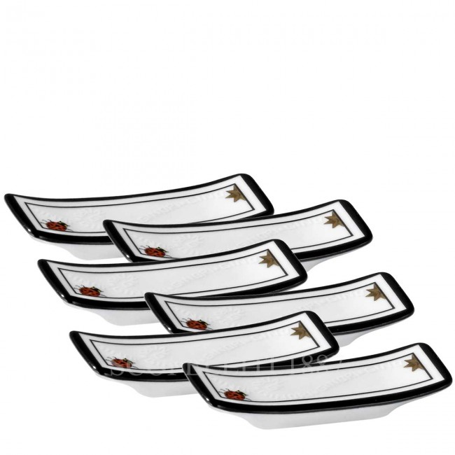 GINORI 1735 Ginori Gift Set of 6 Chopstick Holders Arcadia Ginori 1735 Ginori Gift Set of 6 Chopstick Holders Arcadia 01052