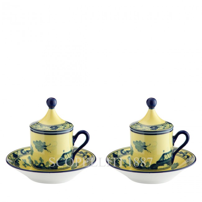 GINORI 1735 Tete a Tete Coffee Set 오리엔트E Italiano Citrino Ginori 1735 Tete a Tete Coffee Set Oriente Italiano Citrino 01049