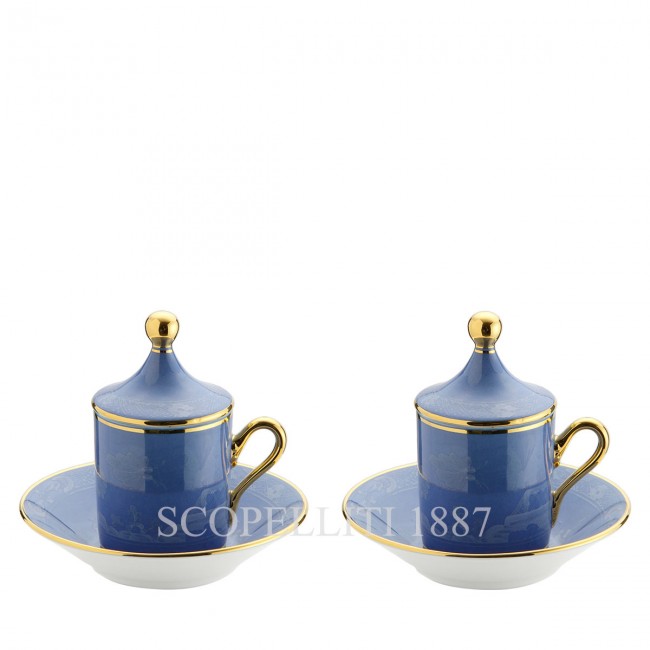 GINORI 1735 Tete a Tete Coffee Set 오리엔트E Italiano Pervinca Ginori 1735 Tete a Tete Coffee Set Oriente Italiano Pervinca 01045