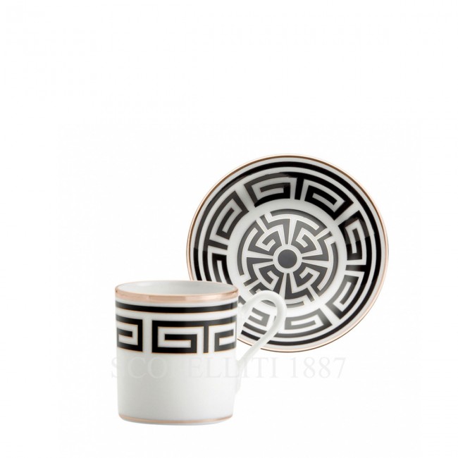 GINORI 1735 Coffee 컵앤소서 Labirinto 블랙 Ginori 1735 Coffee Cup and Saucer Labirinto Black 01043