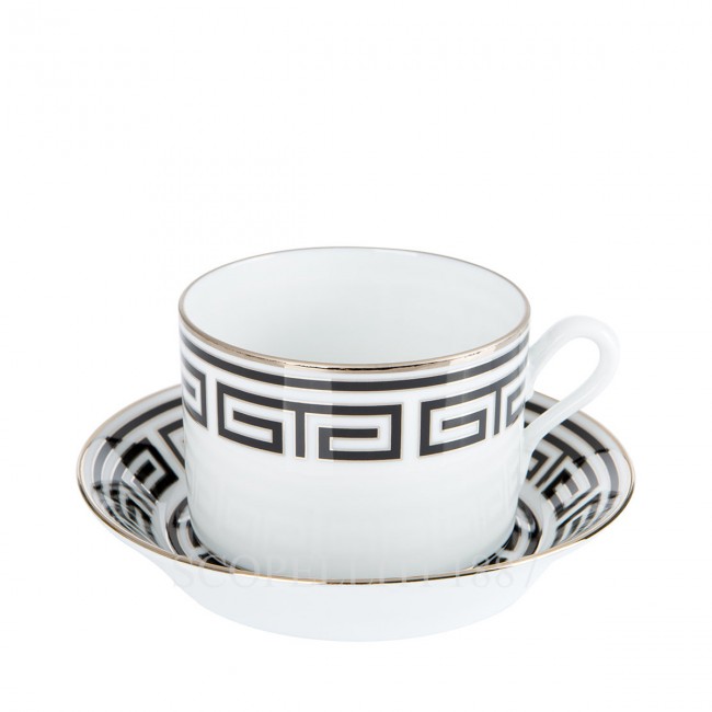 GINORI 1735 티 컵앤소서 Labirinto 블랙 Ginori 1735 Tea Cup and Saucer Labirinto Black 01041
