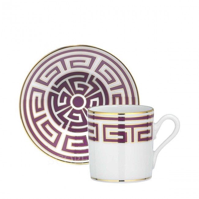 GINORI 1735 Coffee 컵앤소서 Labirinto Amethyst Ginori 1735 Coffee Cup and Saucer Labirinto Amethyst 01015