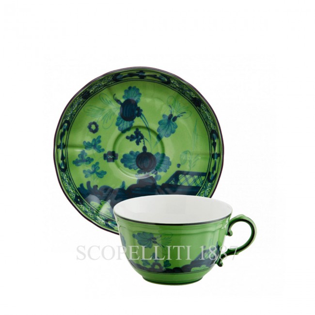 GINORI 1735 티 컵앤소서 오리엔트E Italiano Malachite Ginori 1735 Tea Cup and Saucer Oriente Italiano Malachite 00990