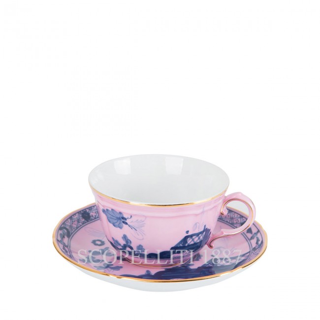 GINORI 1735 티 컵앤소서 오리엔트E Italiano Azalea Ginori 1735 Tea Cup and Saucer Oriente Italiano Azalea 00980