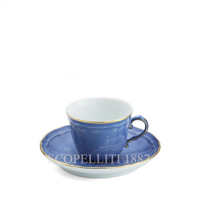 GINORI 1735 Coffee 컵앤소서 오리엔트E Italiano Pervinca Ginori 1735 Coffee Cup and Saucer Oriente Italiano Pervinca 00971