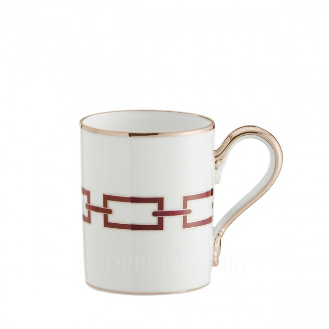 GINORI 1735 Ginori 머그 Catene Red Ginori 1735 Ginori Mug Catene Red 00950