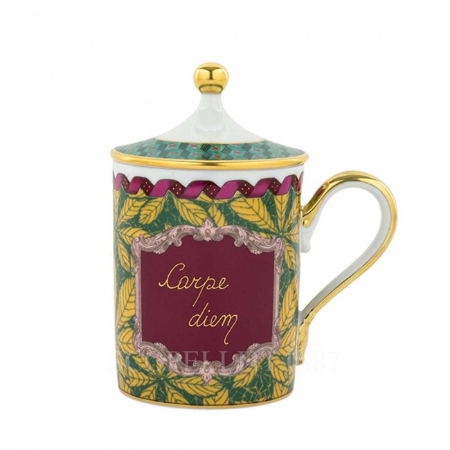 GINORI 1735 Ginori 토템 Monkey 머그 with Lid Customizable Ginori 1735 Ginori Totem Monkey Mug with Lid Customizable 00900