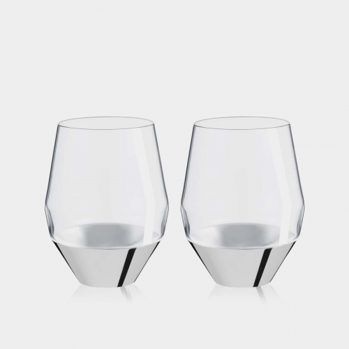 퓌포카 Set of 2 화이트 레드 와인잔 Sommelier 실버 접시D Puiforcat Set of 2 White Wine Glasses Sommelier Silver Plated 00891