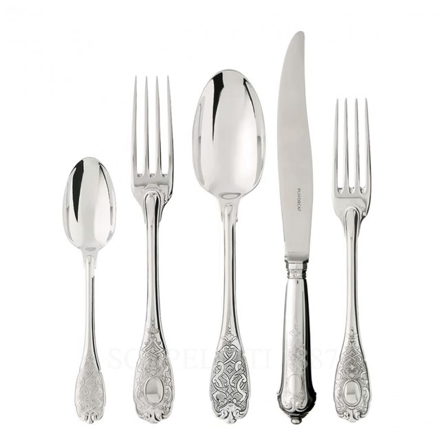 PUIFORCAT Elysee 5 피스 P레이스 Setting Sterling 실버 Puiforcat Elysee 5 Piece Place Setting Sterling Silver 00888