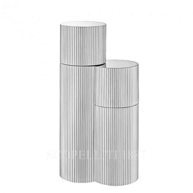PUIFORCAT Salt and Pepper Mill Set Granville 실버 접시 Puiforcat Salt and Pepper Mill Set Granville Silver Plated 00833