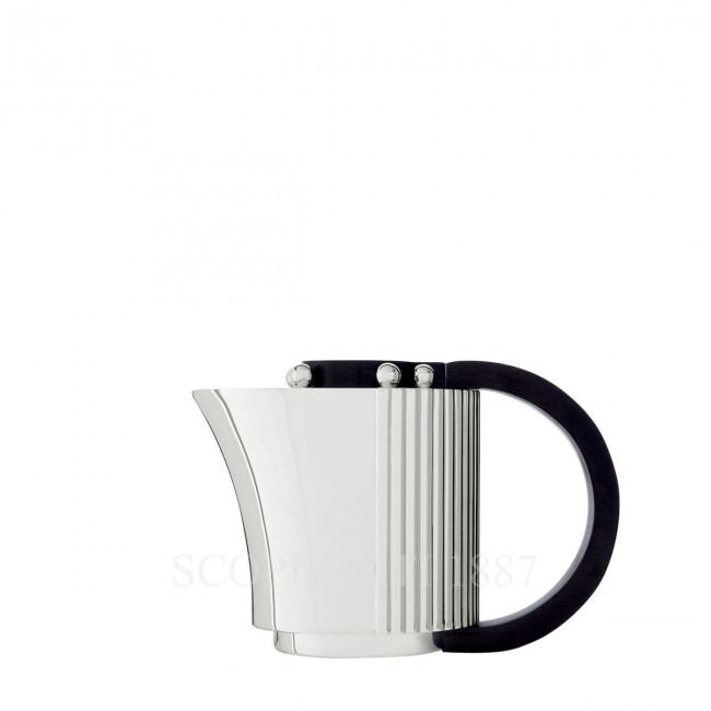 PUIFORCAT Etchea Art Deco 1937 Creamer with wood handle 실버 접시 Puiforcat Etchea Art Deco 1937 Creamer with wood handle Silver Plated 00825