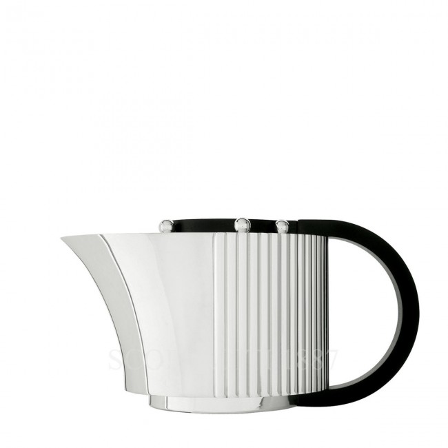 PUIFORCAT Etchea Art Deco 1937 티포트 with wood handle 실버 접시 Puiforcat Etchea Art Deco 1937 Teapot with wood handle Silver Plated 00819