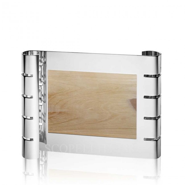 PUIFORCAT Picture 프레임 Ruban 라지 실버 접시D Puiforcat Picture Frame Ruban Large Silver Plated 00790