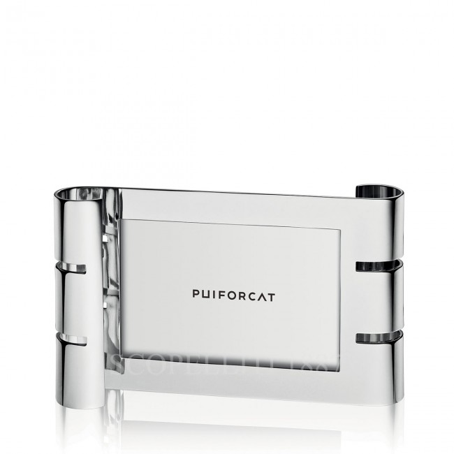 PUIFORCAT Picture 프레임 Ruban Small Horizontal 실버 접시D Puiforcat Picture Frame Ruban Small Horizontal Silver Plated 00787