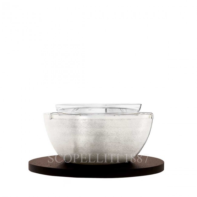 PUIFORCAT C아비아R 볼 JA카라NDA 실버 접시 Puiforcat Caviar Bowl Jacaranda Silver Plated 00782