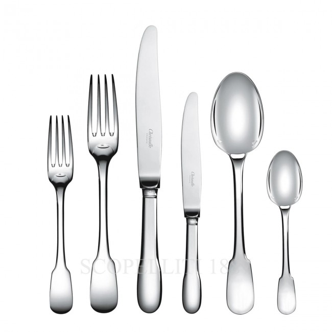 CHRISTOFLE Cluny 24 pcs Sterling 실버 커트러리 세트 Christofle Cluny 24 pcs Sterling Silver Cutlery Set 00619