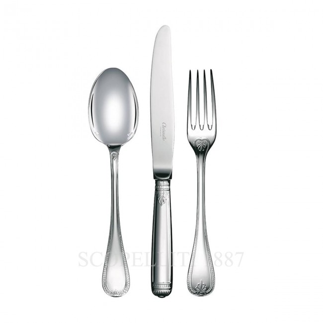 CHRISTOFLE Malmaison 24 pcs Sterling 실버 커트러리 세트 Christofle Malmaison 24 pcs Sterling Silver Cutlery Set 00618