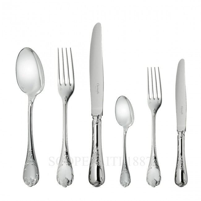 CHRISTOFLE Marly 24 pcs Sterling 실버 커트러리 세트 Christofle Marly 24 pcs Sterling Silver Cutlery Set 00617