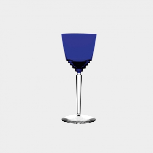생 루이 Oxymore Hock 글라스 다크 블루 Saint Louis Oxymore Hock Glass Dark Blue 02645
