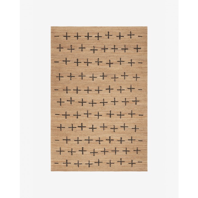 Nordic Knots Jute Cross 블랙 00086