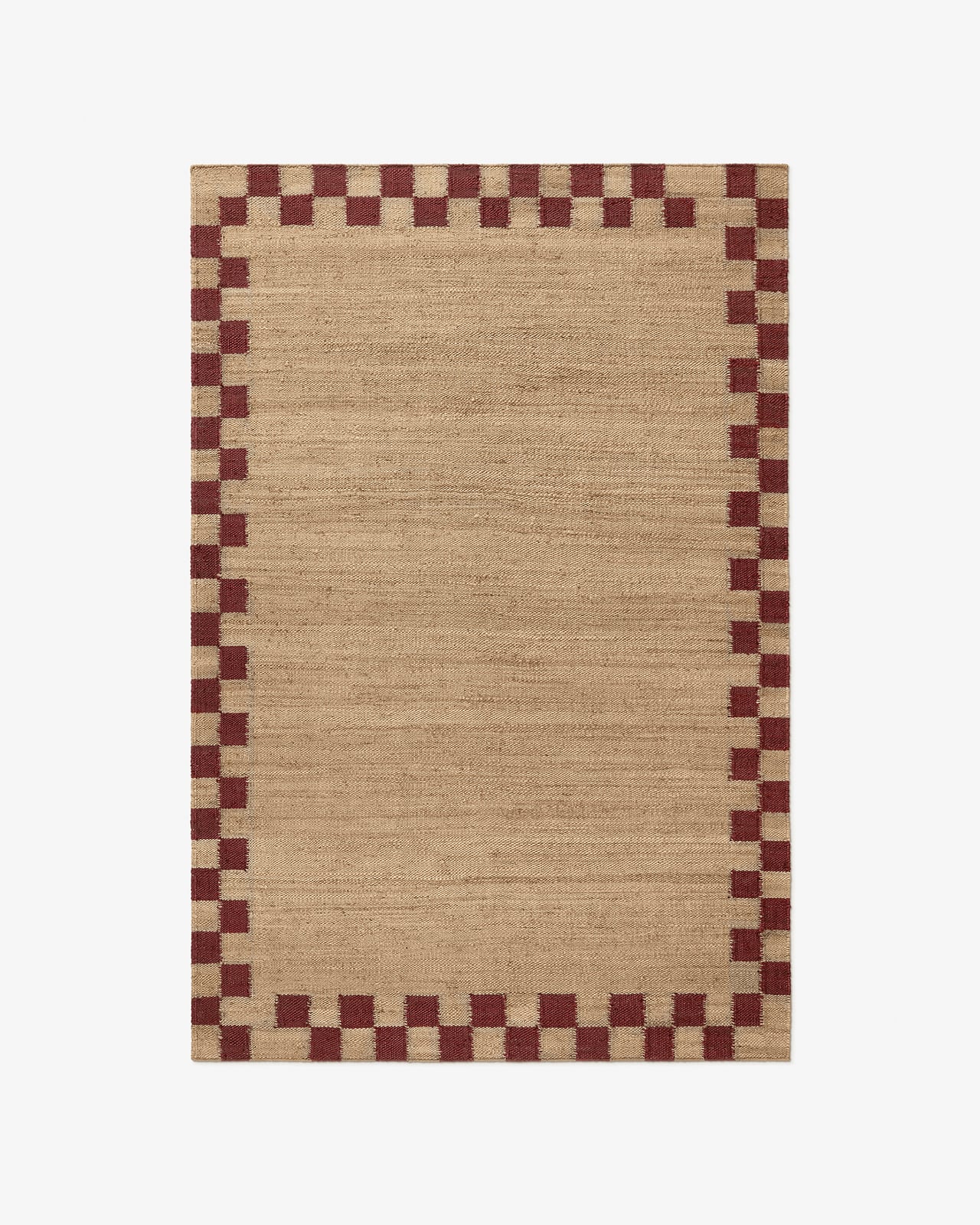 Nordic Knots Jute Bor_der Red 레드 00084