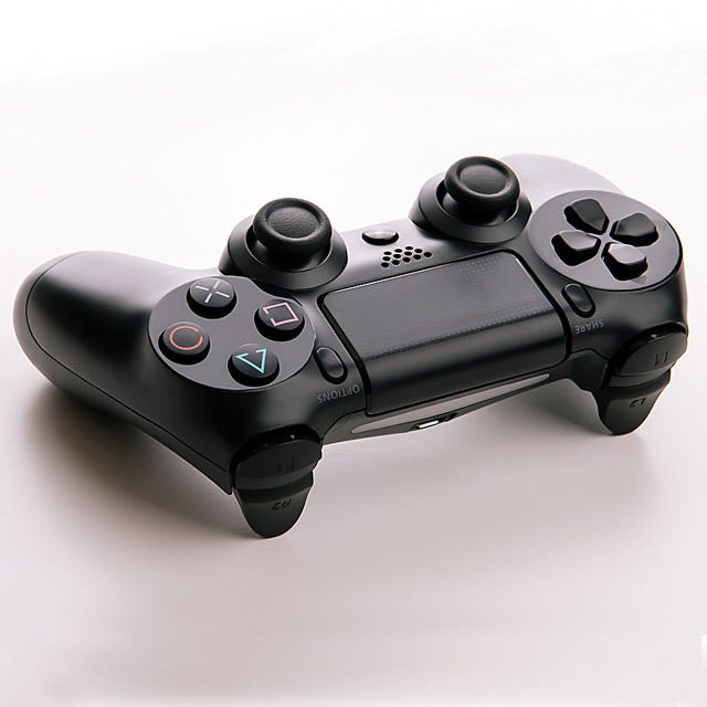게임프롬 듀얼쇼크4 호환패드 PS4 유선 컨트롤러-bk