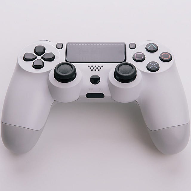 게임프롬 듀얼쇼크4 호환패드 PS4 유선 컨트롤러-wh