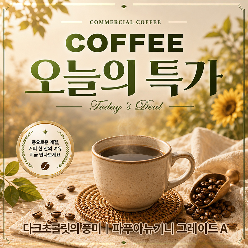 [오늘의특가]파푸아뉴기니 그레이드 A 원두커피