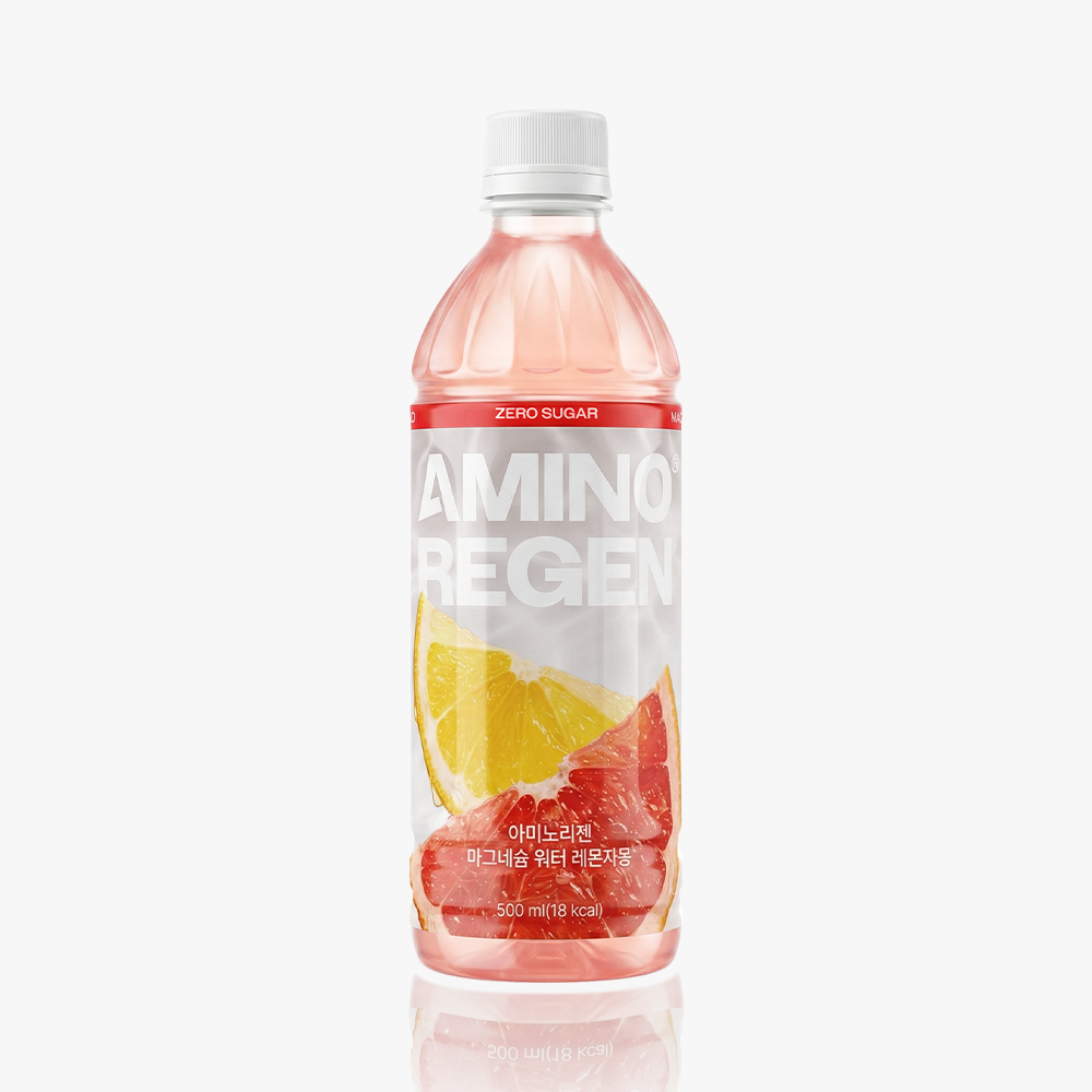 아미노리젠 마그네슘 워터 레몬자몽 제로슈거 이온음료 500ml 24병