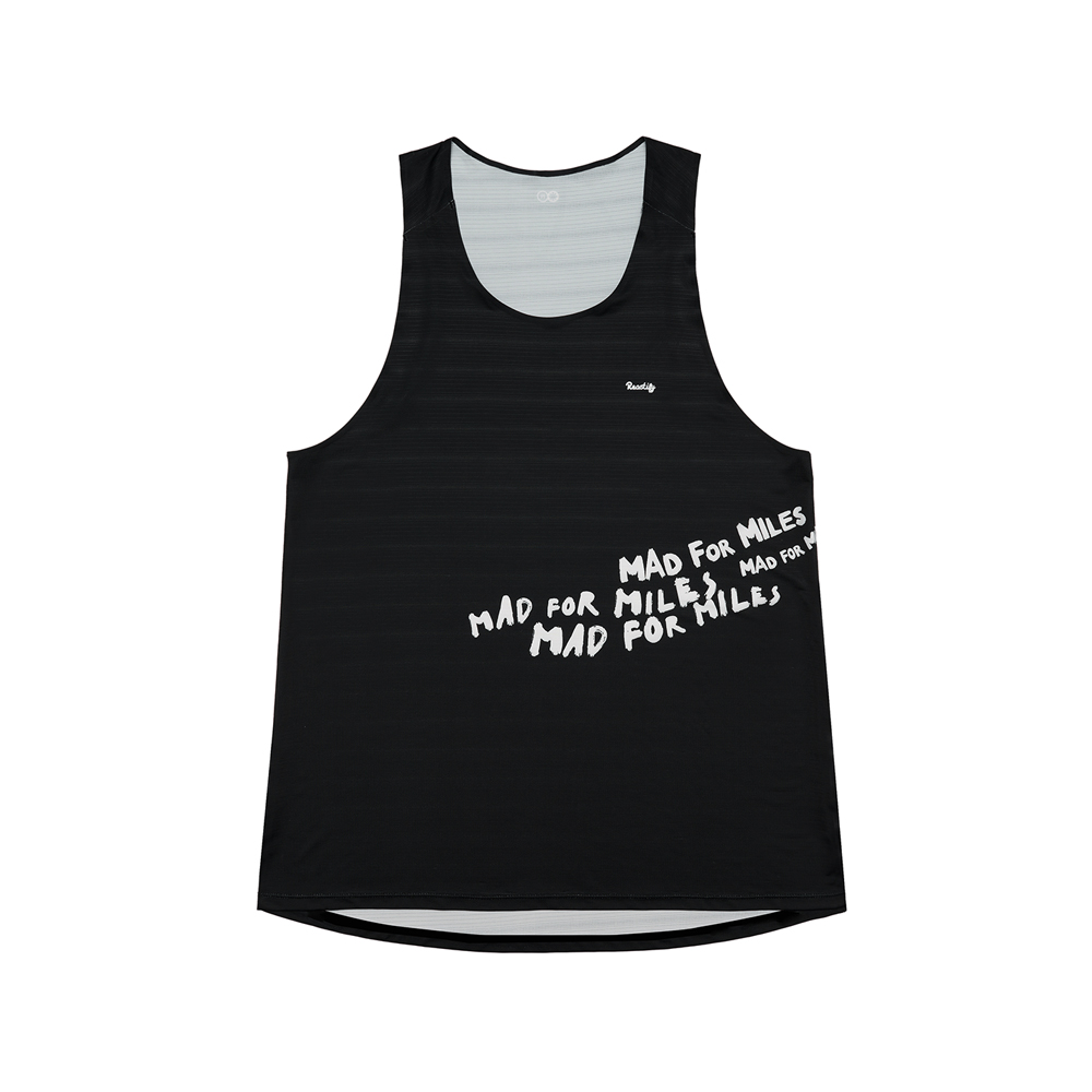 Men's Mad for Miles Singlet Black